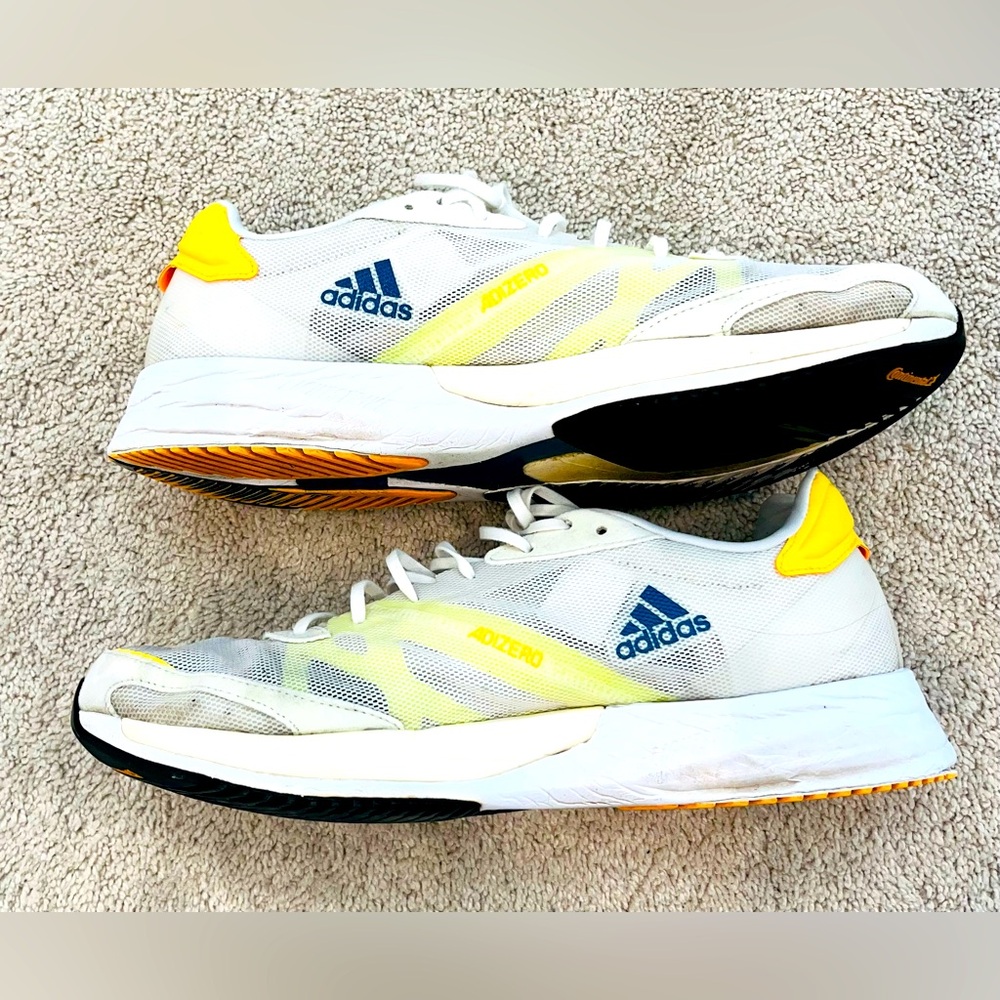 Adidas Adizero Adios 6 Men's Size 12 Running Shoes Indigo Blue/White GY0894